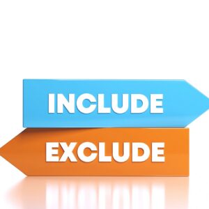 Include Or Exclude