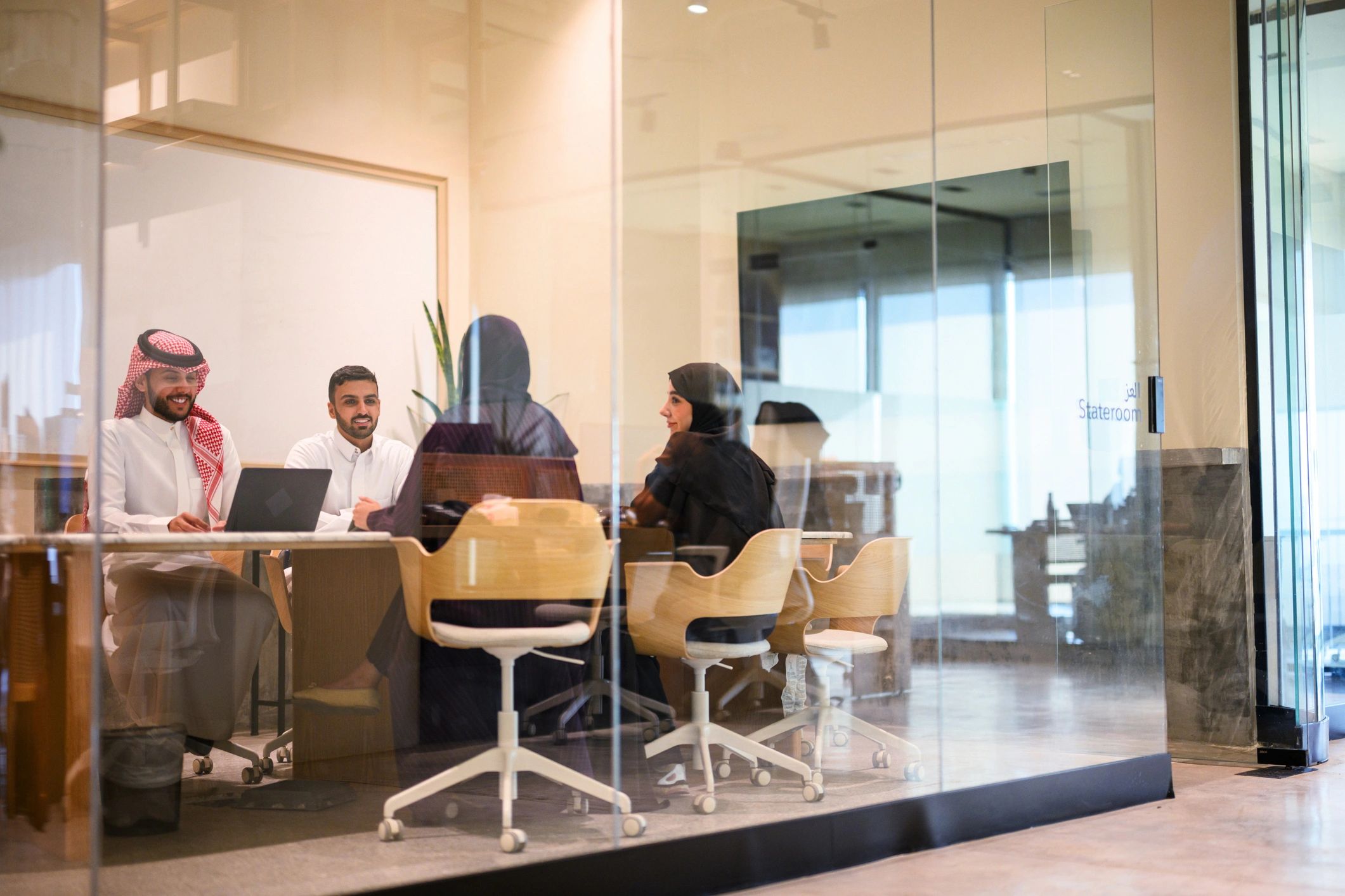 Team meeting in a contemporary office