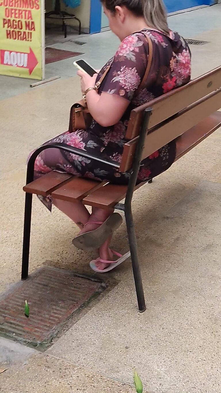 candid blonde dirty feet