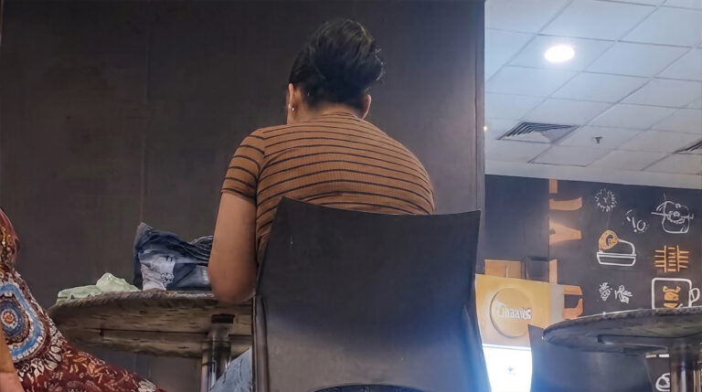 Candid feet in public